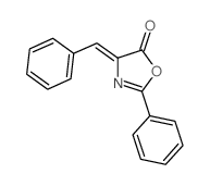 5(4H)-Oxazolone,2-phenyl-4-(phenylmethylene)- Structure
