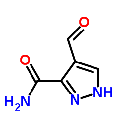 4-FORMYL-2H-PYRAZOLE-3-CARBOXYLIC ACID AMIDE Structure