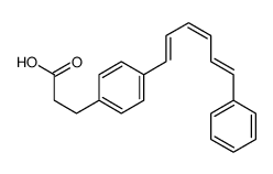 (3-(4-(6-Phenyl)-1,3,5-hexatrienyl)phenyl)proionic acid structure