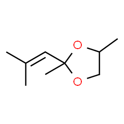 1,3-Dioxolane,2,4-dimethyl-2-(2-methylpropenyl)- (4CI) structure