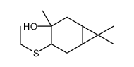 4-(ethylthio)-3,7,7-trimethylbicyclo[4.1.0]heptan-3-ol Structure