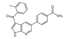 4-[3-(2-methylbenzoyl)-1H-pyrrolo[2,3-b]pyridin-5-yl]benzamide Structure