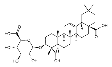 3-O-β-D-glucuronopyranoside of hederagenin Structure