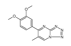 2-METHOXY-4-(6-METHYL[1,2,3,4]TETRAAZOLO[1,5-A]PYRIMIDIN-5-YL)PHENYL METHYL ETHER结构式