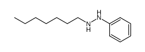 N-heptyl-N'-phenyl-hydrazine Structure