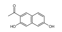 2-acetyl-3,6-dihydroxynaphthalene Structure