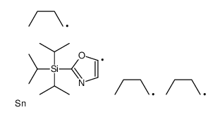 5-(tributylstannyl)-2-(triisopropylsilyl)oxazole结构式