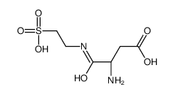 (3S)-3-amino-4-oxo-4-(2-sulfoethylamino)butanoic acid Structure