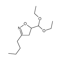 3-butyl-5-(diethoxymethyl)-4,5-dihydro-1,2-oxazole Structure