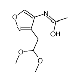 N-[3-(2,2-dimethoxyethyl)-1,2-oxazol-4-yl]acetamide Structure