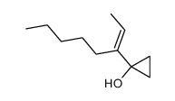 1-(1-ethylidenehexyl)cyclopropanol Structure