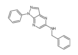N-benzyl-1-phenylpyrazolo[3,4-b]pyrazin-5-amine Structure