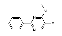5-fluoro-N-methyl-2-phenylpyrimidin-4-amine Structure
