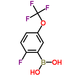 [2-Fluoro-5-(trifluoromethoxy)phenyl]boronic acid Structure
