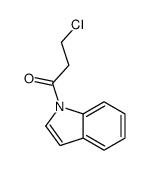 3-chloro-1-indol-1-ylpropan-1-one结构式