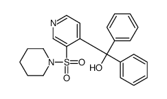 diphenyl-(3-piperidin-1-ylsulfonylpyridin-4-yl)methanol Structure