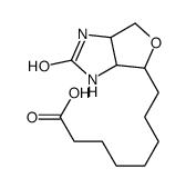 8-(2-oxo-1,3,3a,4,6,6a-hexahydrofuro[3,4-d]imidazol-4-yl)octanoic acid结构式