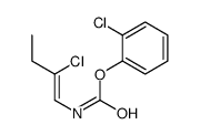 (2-chlorophenyl) N-(2-chlorobut-1-enyl)carbamate结构式