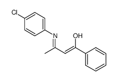 (Z)-3-(4-choloroanilino)-1-phenyl-2-buten-1-one结构式