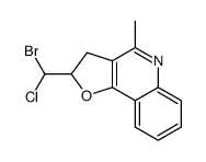 2-[bromo(chloro)methyl]-4-methyl-2,3-dihydrofuro[3,2-c]quinoline Structure