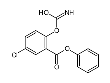 phenyl 2-carbamoyloxy-5-chlorobenzoate Structure