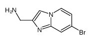 (7-bromoimidazo[1,2-a]pyridin-2-yl)methanamine Structure