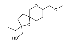 [2-ethyl-8-(methoxymethyl)-1,9-dioxaspiro[4.5]decan-2-yl]methanol结构式