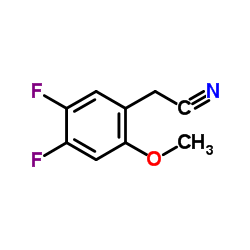 2-(4,5-二氟-2-甲氧基苯基)乙腈结构式