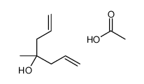 acetic acid,4-methylhepta-1,6-dien-4-ol Structure