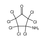 3-amino-2,2,3,4,4,5,5-heptachloro-cyclopentanone结构式
