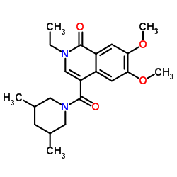 4-[(3,5-Dimethyl-1-piperidinyl)carbonyl]-2-ethyl-6,7-dimethoxy-1(2H)-isoquinolinone图片