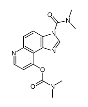 3-(N,N-dimethylcarbamoyl)-9-(N,N-dimethylcarbamoyloxy)-3H-imidazo<4,5-f>quinoline Structure