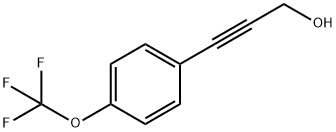 3-(4-(三氟甲氧基)苯基)丙-2-炔-1-醇结构式