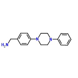 1-[4-(4-Phenyl-1-piperazinyl)phenyl]methanamine结构式