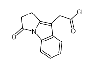 (3-Oxo-2,3-dihydro-1H-pyrrolo[1,2-a]indol-9-yl)-acetyl chloride Structure