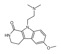 9-(2-dimethylamino-ethyl)-6-methoxy-2,3,4,9-tetrahydro-β-carbolin-1-one Structure