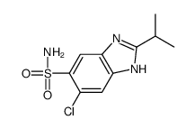 6-chloro-2-propan-2-yl-3H-benzimidazole-5-sulfonamide Structure