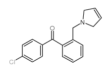 4'-CHLORO-2-(3-PYRROLINOMETHYL) BENZOPHENONE结构式