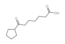 7-cyclopentyl-7-oxoheptanoic acid Structure