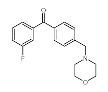 3-FLUORO-4'-MORPHOLINOMETHYL BENZOPHENONE picture