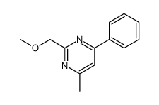 2-(methoxymethyl)-4-methyl-6-phenylpyrimidine结构式