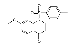 7-METHOXY-1-[(4-METHYLPHENYL)SULFONYL]-2,3-DIHYDROQUINOLIN-4(1H)-ONE Structure