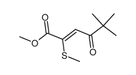 (Z)-5,5-Dimethyl-2-methylthio-4-oxo-2-hexensaeure-methylester Structure