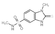 1H-Benzimidazole-5-sulfonamide,2,3-dihydro-N,1-dimethyl-2-thioxo-结构式