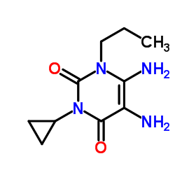 5,6-Diamino-3-cyclopropyl-1-propyl-2,4(1H,3H)-pyrimidinedione Structure
