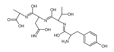 (2S)-2-[[(2S)-4-amino-2-[[(2S,3R)-2-[[(2S)-2-amino-3-(4-hydroxyphenyl)propanoyl]amino]-3-hydroxybutanoyl]amino]-4-oxobutanoyl]amino]propanoic acid Structure