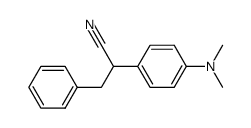 p-dimethylaminophenyl-2 phenyl-3 propanenitrile-1结构式