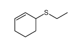Cyclohexene, 3-(ethylthio) Structure
