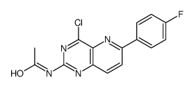 N-[4-chloro-6-(4-fluorophenyl)pyrido[3,2-d]pyrimidin-2-yl]acetamide结构式