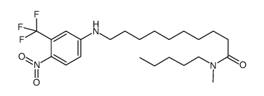 10-(4-nitro-3-trifluoromethyl-phenylamino)-decanoic acid N-methyl-N-pentyl-amide结构式